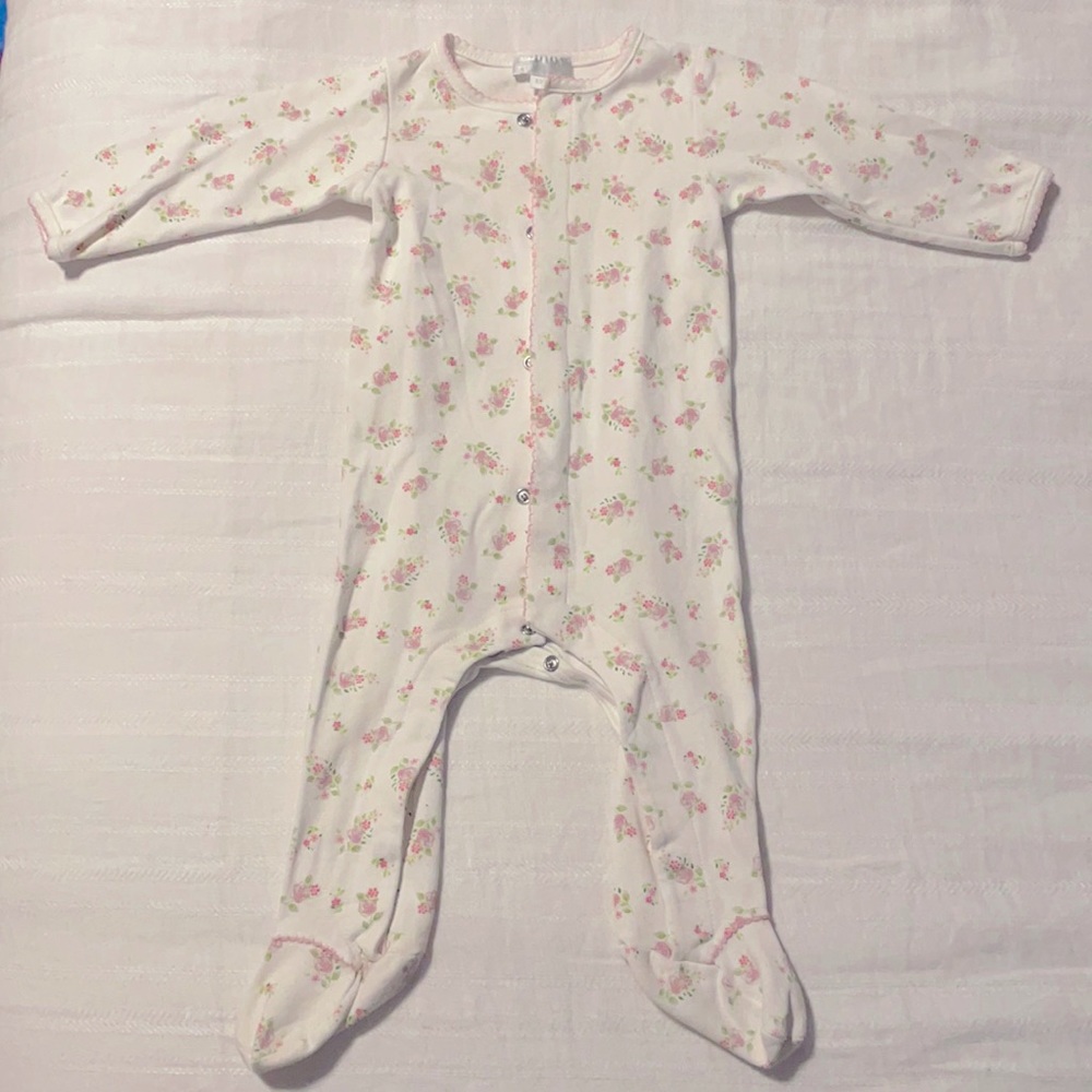 Magnolia Baby rosette onesie pajama